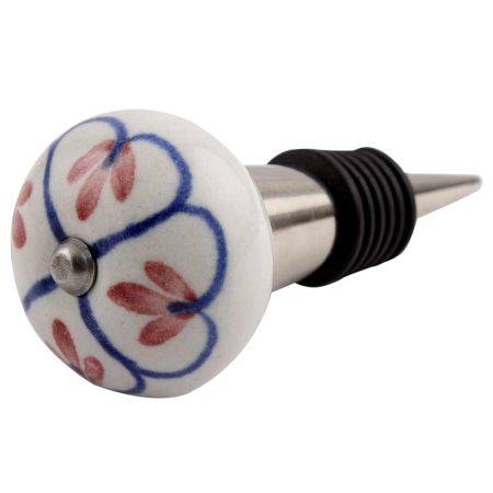Red Season Ceramic Wine Stopper (Pack Of One Piece)